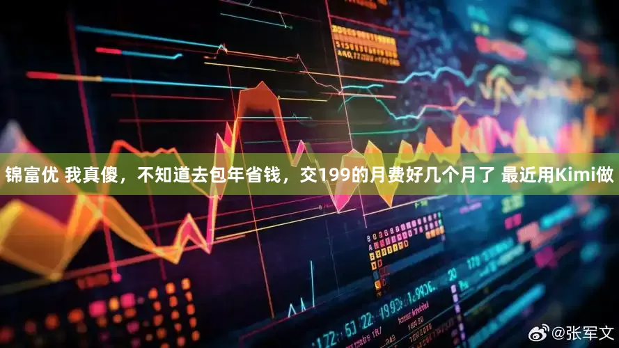 锦富优 我真傻，不知道去包年省钱，交199的月费好几个月了 最近用Kimi做